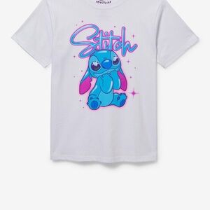 Kids White T-Shirt with Blue and Pink Character Design